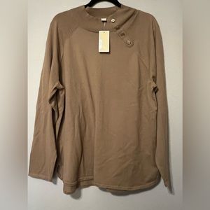 G - Michael Kors Brown Knit Top